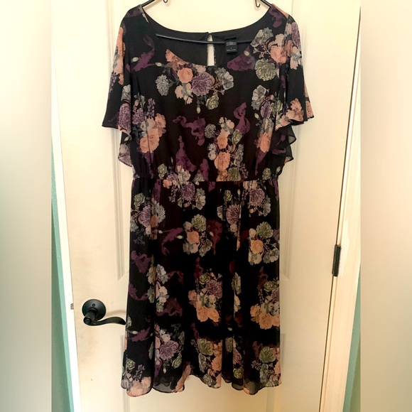 Torrid Disney Princess Floral &  Chiffon Skater Dress - Picture 1 of 3